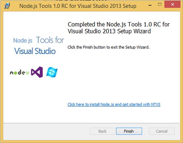 Getting installation completed for nodejs